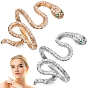  2 Pcs Anello Serpente Anelli Per Bambini Gioielli Ragazze Adolescenti - Foto 1 di 11