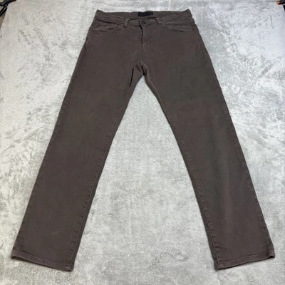 Брюки мужские J Brand Kane подходят 32x30 коричневые прямые эластичные джинсы Keckley Crisium - Изображение 1 из 4