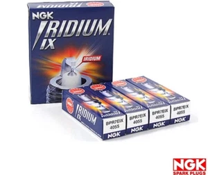 New Set of 4 Genuine NGK Iridium IX Spark Plugs BPR7EIX / 4055 - Picture 1 of 6