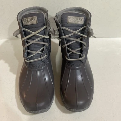 Sperry Duck Boots Grey 6.5 - Image 1 of 4