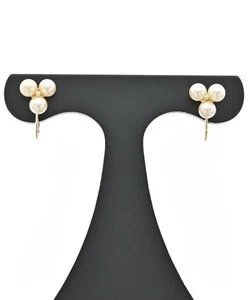 PERLITA Mikimoto Earrings K18YG 2200591516050 - Picture 1 of 5