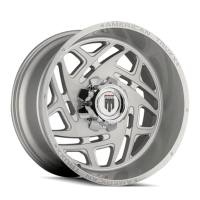 Rueda 24" American Truxx Cosmos 24x14 cepillada y recubierta transparente 5x150 - Llanta 76 mm Foto 1 de 4