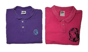 LOTE 2 Camisas Polo Club Billionaire Boys Púrpura Rosa Astronauta Logo Hombres Paquete 3XL - Imagen 1 de 11