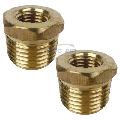 2 шт. 1/2-дюймовый штекерный x 1/4-дюймовый гнездовой шестигранный редуктор втулка адаптер труба редуктор фитинг - Изображение 1 из 4