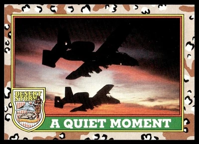1991 Topps Desert Storm A Quite Moment USA #85 - Image 1 of 2
