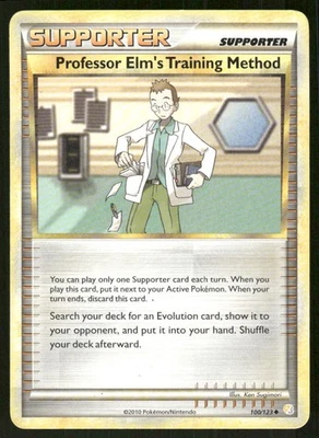 Pokemon Tcg Professor Elm's Training Method #100 HeartGold & SoulSilver LP - Image 1 of 2