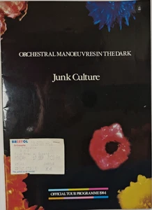 Orchestral Manoeuvres in the Dark Junk Culture 1984 Tour Programme 1984 + Ticket - Picture 1 of 14