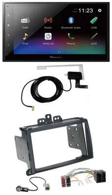 Pioneer DAB MP3 Bluetooth 2DIN USB Autoradio für Hyundai i20 09-12 schwarz - Bild 1 von 4