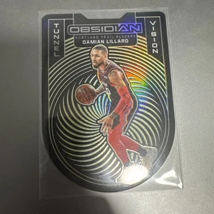 Damian Lillard Obsidian Tunnel Vision 2020-2021 troquelado amarillo/10 blazers - Imagen 1 de 9