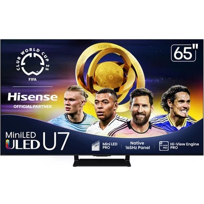 Hisense 65U75QG 65" U7 Mini-LED QLED 4K Smart Google TV - Image 1 of 4