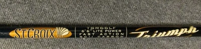 ST. CROIX TRIUMPH 6'6" LITE SPINNING ROD.  TSR66LF - Image 1 of 4