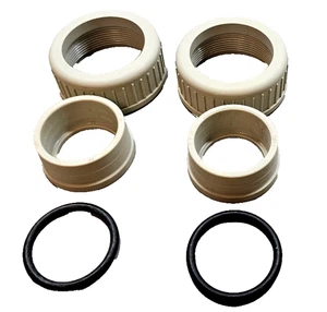 2Pcs Gemu 50 DN 40 - 1 1/2" PP Fitting & Union , O-Ring replacement Set 3000365 - Picture 1 of 9