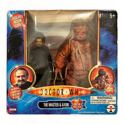 Juego de figuras Doctor Who El Maestro y Axon RARO Las Garras de Axon clásico  Foto 1 de 4