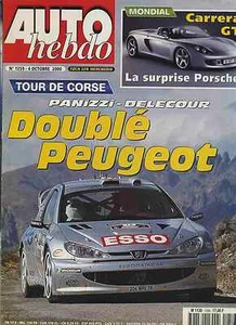 AUTO HEBDO Nr. 1259 vom 4. Oktober 2000 Corvette C5 BMW 330ci cab TOUR DE CORSE - Bild 1 von 1
