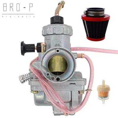 Carburador con filtro de aire compatible con Suzuki Quadrunner 250 LT250EF LT250E 1985-1987 Carb Foto 1 de 4