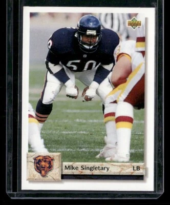 1992 Upper Deck #568 Mike Singletary (HOF) - Image 1 of 2