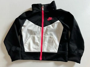 Kinder Nike Trainingsjacke Größe 24 Monate Unisex Neon Pink Schwarz Weiß - Bild 1 von 4