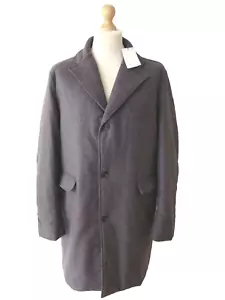 TRUSSARDI COLLECTION Men’s Monaco 10-Lava Wool Blend Winter Coat Size 58 - 3XL - Picture 1 of 10