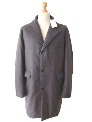 TRUSSARDI COLLECTION Men’s Monaco 10-Lava Wool Blend Winter Coat Size 58 - 3XL - Image 1 of 4