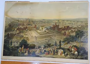 Stampa litografica SUPER RARA - Gerusalemme 1903 di Palestine Art League Buffalo NY - Foto 1 di 10