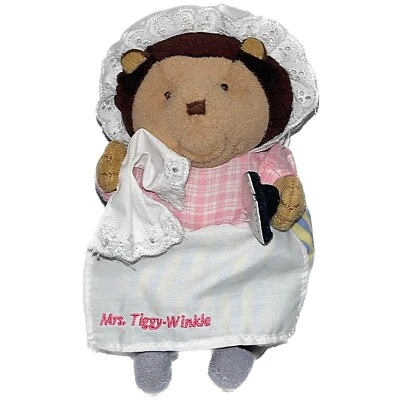 Mrs Tiggy Winkle Peter Rabbit Plüsch Figur Vintage 2002 Original Hausfrau Igel - Bild 1 von 4