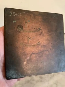 Engraved Copper Printing Plate WILSONS & NORTH EASTERN RAILWAY LINE Stamp - Picture 1 of 5