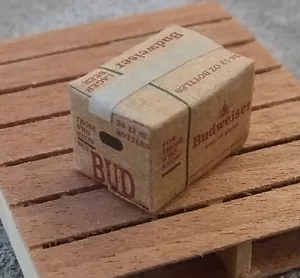 Budweiser Bierkiste Miniatur 1/24 Skala G Skala Diorama Zubehörartikel - Bild 1 von 2