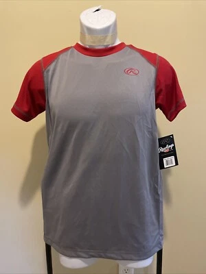 NEW Youth Large Rawlings Red And Grey Workout Shirt - Изображение 1 из 3