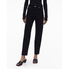 Helmut Lang Classic Straight High Rise Denim Jeans Black 26