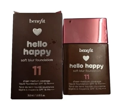 Benefit Hello Happy Soft Blur Foundation Shade 11 30ml SPF15 - Image 1 of 4
