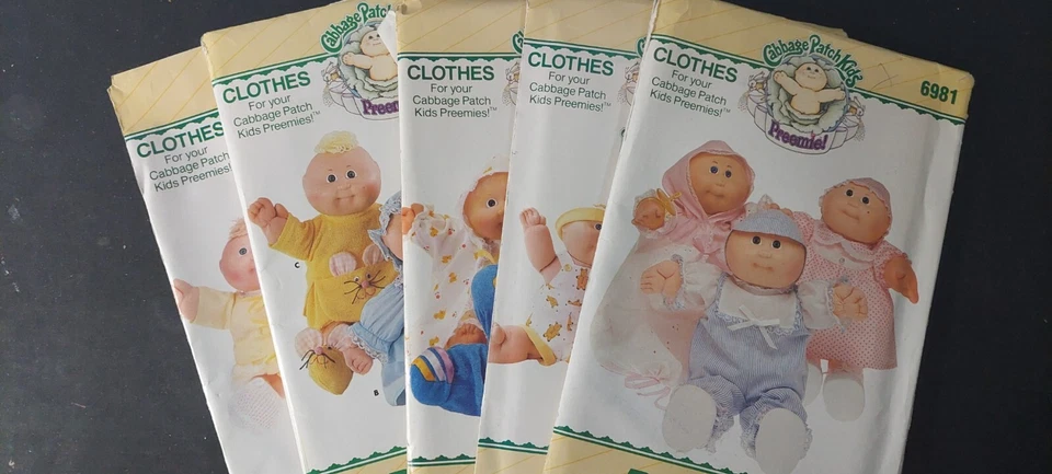 Preemie Cabbage Patch Kids Butterick Sewing Pattern Uncut Doll Clothes FREE SHIP - Image 1 of 1