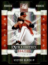 2009 Donruss Elite Extra Edition Status #75 Victor Black /100 - NM-MT