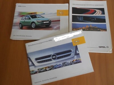 OPEL CORSA 2003 Libretto manuale istruzioni uso + manutenzione + Organizzazione - Immagine 1 di 3