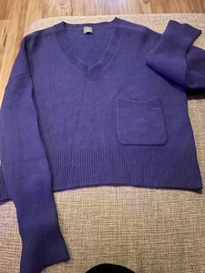 Lila Cashmere Pullover L 100% Cashmere FTC - Bild 1 von 2