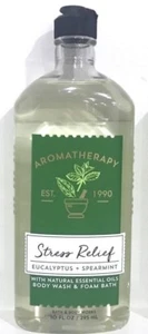 1 BATH BODY WORKS AROMATHERAPY STRESS RELIEF EUCALYPTUS SPEARMINT WASH SHOWER  - Picture 1 of 1