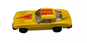 Vintage Yellow 1963 Chevy Corvette Stingray Diecast '63 Vette Split Window #18 - Picture 1 of 4