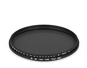 dHD Digital Brands Variable Fader ND2 - ND400 Filter 72mm Grey Filter 72 MM - Picture 1 of 1