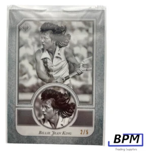 Billie Jean King 2020 Transcendent Tennis HOF VIP #45 SILVER REFRACTOR 2/5 NM/M - Bild 1 von 6