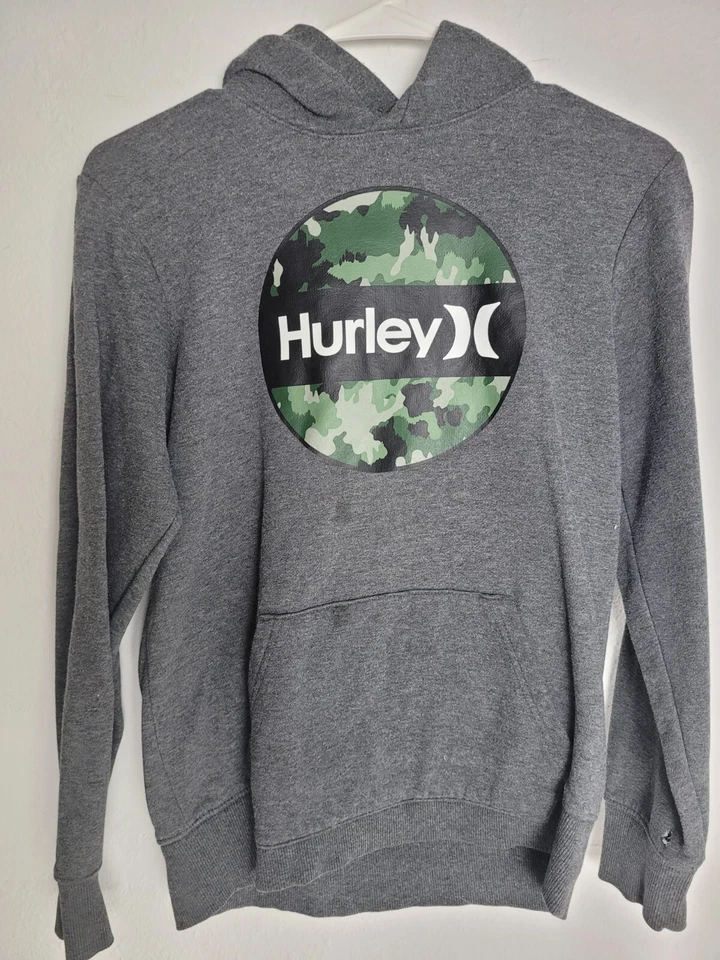NWT Hurley Youth Cotton Blend Fleece Graphic Hoodie  - Image 1 of 4
