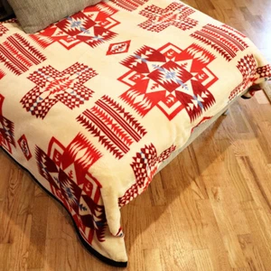 ASR Outdoor Queen Size 60x80 Southwest Wilderness Adventure Fleece Throw Blanket - Picture 1 of 16