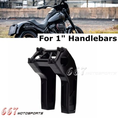 1" Handlebar Riser Kit for Harley Dyna Softail Sportster Street Bob Low Rider - Imagem 1 de 4