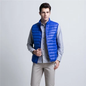 Saldi fabbrica gilet uomo invernale piumino leggero pieghevole cotone outwear - Foto 1 di 12
