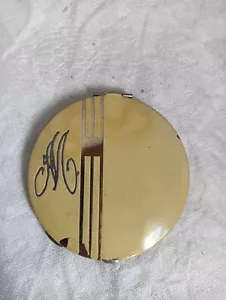 Compacto vintage grabado a medida con espejo - Imagen 1 de 3