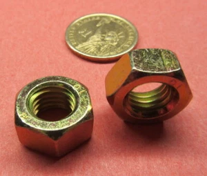 Zink gelb, metrische Sechskantmutter, DIN 934 Klasse 10 Stahl, RH, M12 x 1,75 mm, 25 Stück - Bild 1 von 10