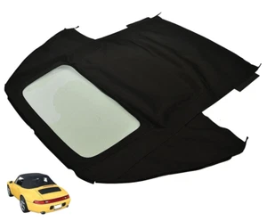 Fits Porsche 911 Carrera, 993 1995-98 Soft Top & Window Haartz Black GERMAN - Picture 1 of 4