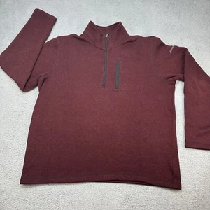 Eddie Bauer Herren Pullover Fleece Classic Quarter Zip Pulli XXL Rot Gorp Outdoor - Bild 1 von 10