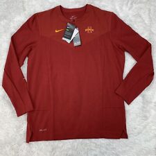 Nike Engineered On Field Iowa State Cyclones Mens 1/4 Zip Sweatshirt Size XL Red