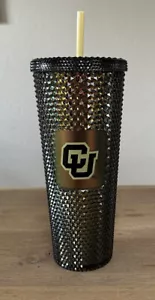 Starbucks CU Colorado University Studded Tumbler Iridescent Black & Gold 2022 - Bild 1 von 5