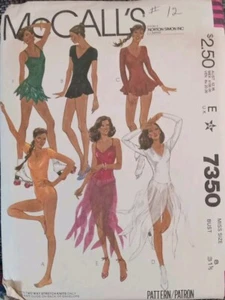 Mccall 7350 Sewing Pattern Body Suit 1980 Size 8 Unitard Uncut - Picture 1 of 3