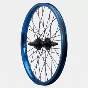JUEGO DE RUEDAS VERDE REGENT 20""x1.75"" RHD 14MM 9T RR / 3/8"" FT SELLADO BMX AZUL - Imagen 1 de 2